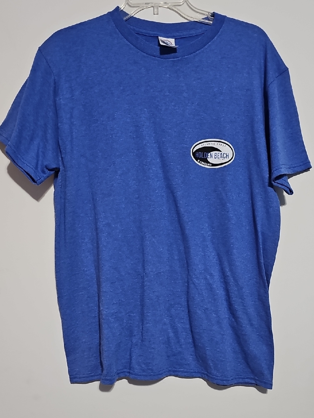 New Holden Beach Blue Short-Sleeve Crewneck T-Shirt - Men Size Medium Graphic